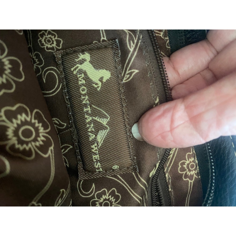 Montana West Purse Sugar Skull Embroidered Crossbody Bag Day of the Dead Black - Picture 5 of 16